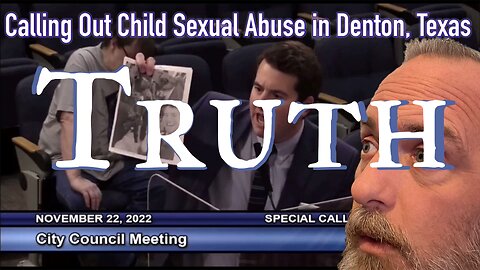 Alex Stein Calling Out Child Abuse In Denton Texas