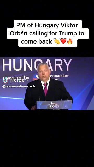 President of Hungry asking Trump to come back