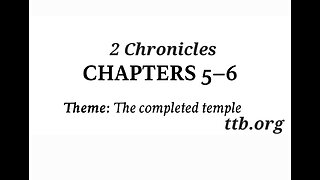2 Chronicles Chapter 5-6 (Bible Study)