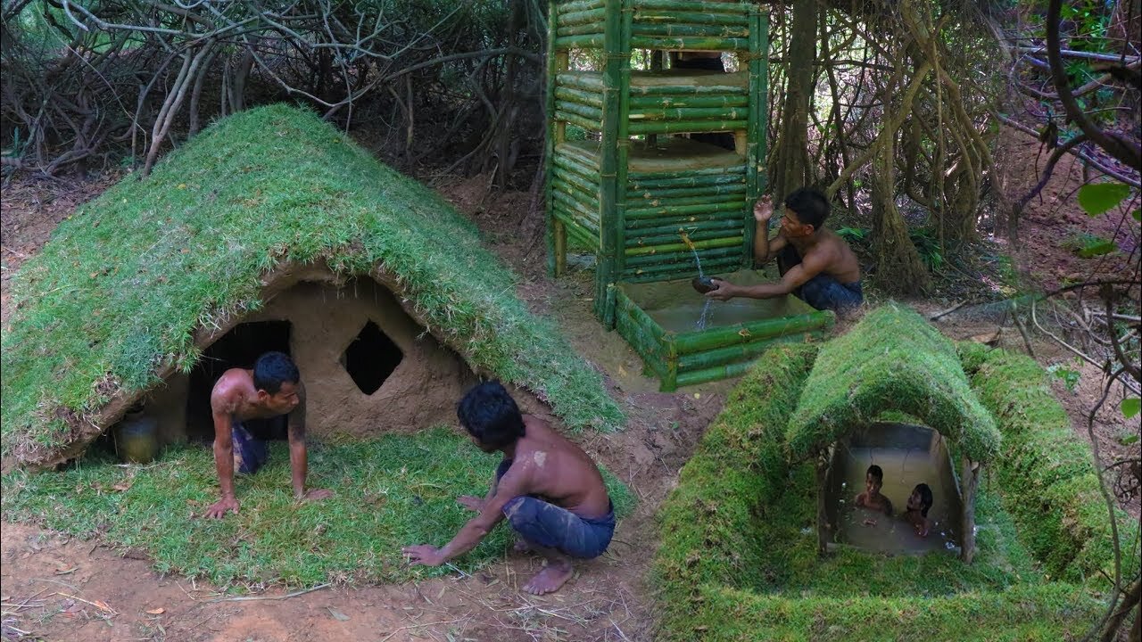 Building The Most Amazing Underground Hobbit House and Water Tube