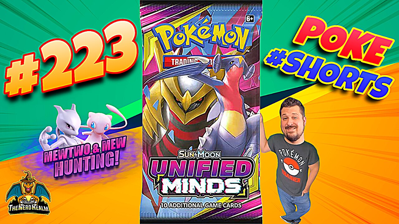 Poke #Shorts #223 | Unified Minds | Mewtwo & Mew Hunting | Pokemon Cards Opening