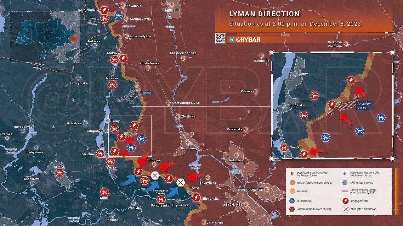 Liman direction: the objective is to eliminate the AFU bridgehead current situation