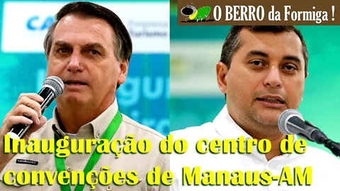 Gov do AM Wilson Lima é vaiado e Bolsonaro aclamado em Manaus-AM