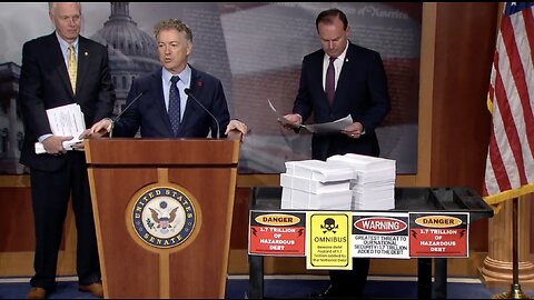 RAND SLAM: Watch Rand Paul Torch Omnibus Spending Bill, 'It's an Abomination!'