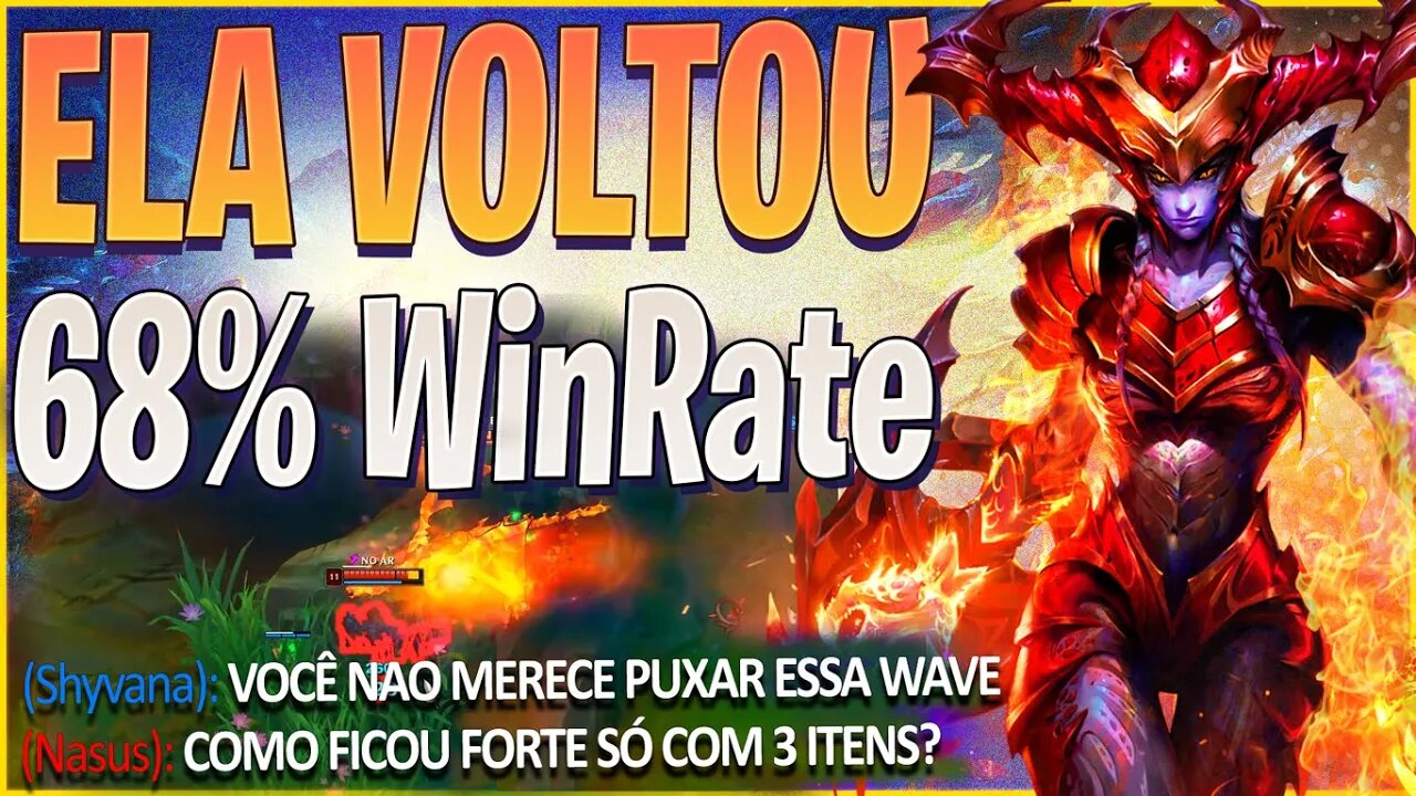 😱 FIZ A MELHOR BUILD DE SHYVANA AD NO TOP *3 ITENS = 68% WIN RATE* PARA SUBIR DE ELO NA PRÉ-SEASON
