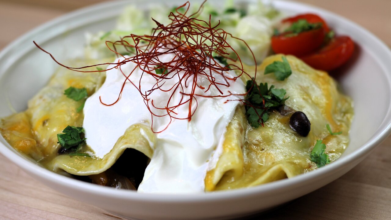 Tasty Black Bean and Butternut Squash Enchiladas