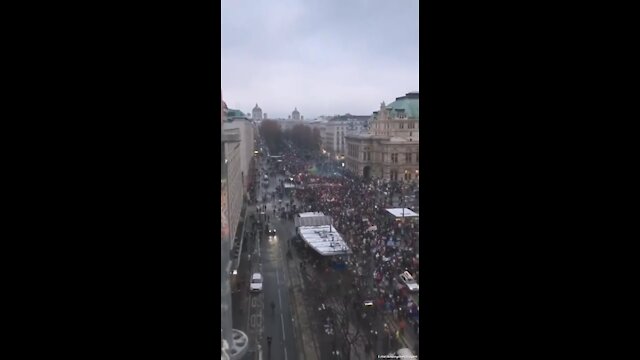 Vienna, Austria protesting against medical segregation and lockdowns for the unvaccinated.