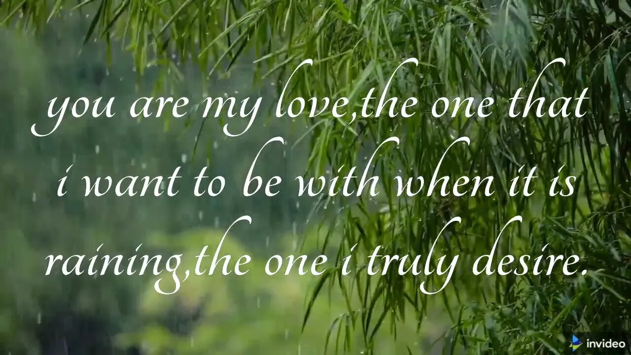 Rain and love