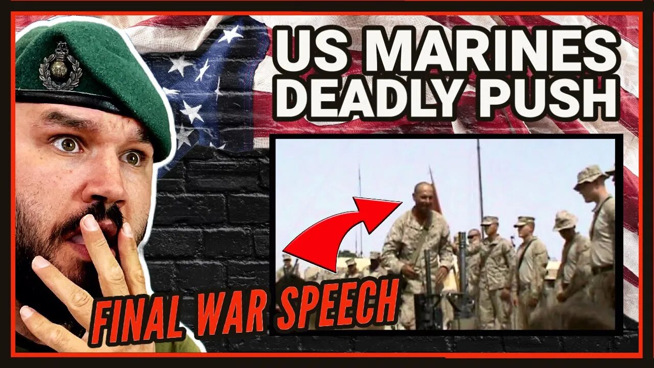 British Marine Reacts To Speech before deadly push through Afghanistan.