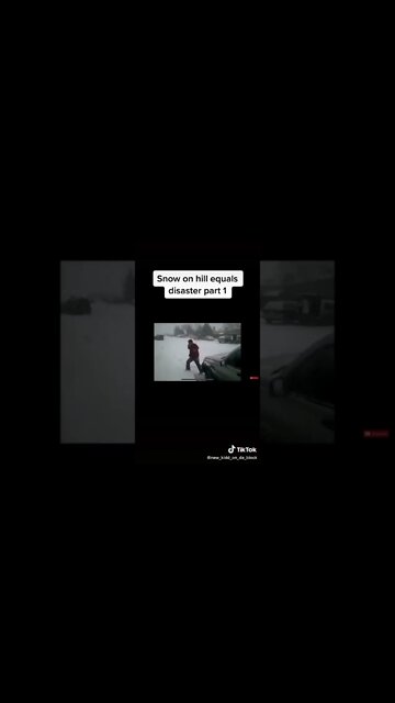 Downhill Snow Disaster #1b ❄🌨🎿 #shorts #dashcam