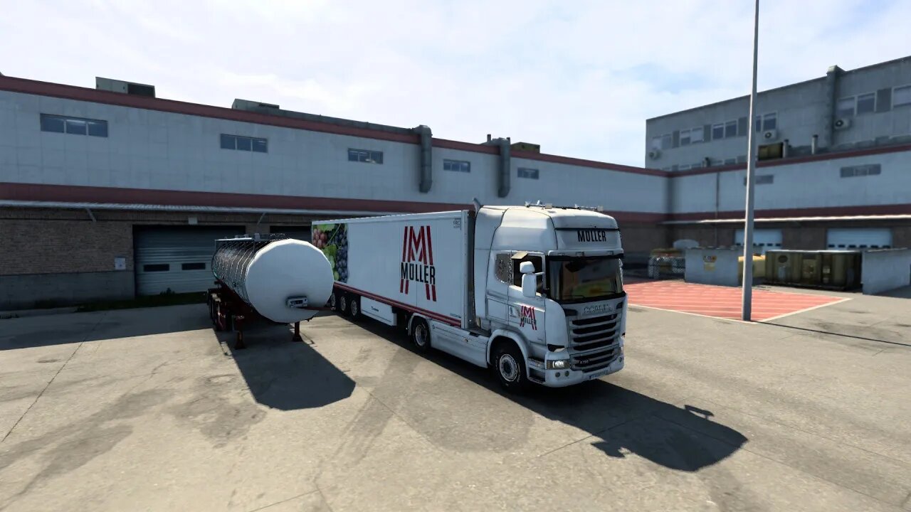 Eurotrucksimulator 2. Mit dem LKW durch Europa Auf der Pro Mod mit guter Musik.