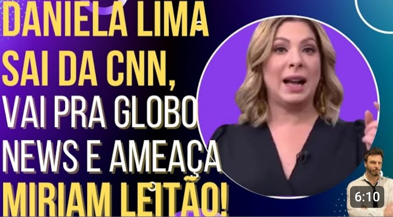 Daniela Lima exchanges CNN for Globo News and irritates Miriam Leitão! by HiLuiz