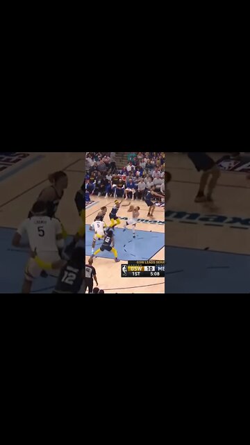 Steph works hard to into the lane for the fadeaway!