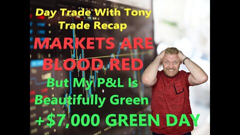 Day Trade With Tony Trade Recap $AERC, $CGOT, $PALT & $RDBX For $7k Green Day = Best Streak of 2022