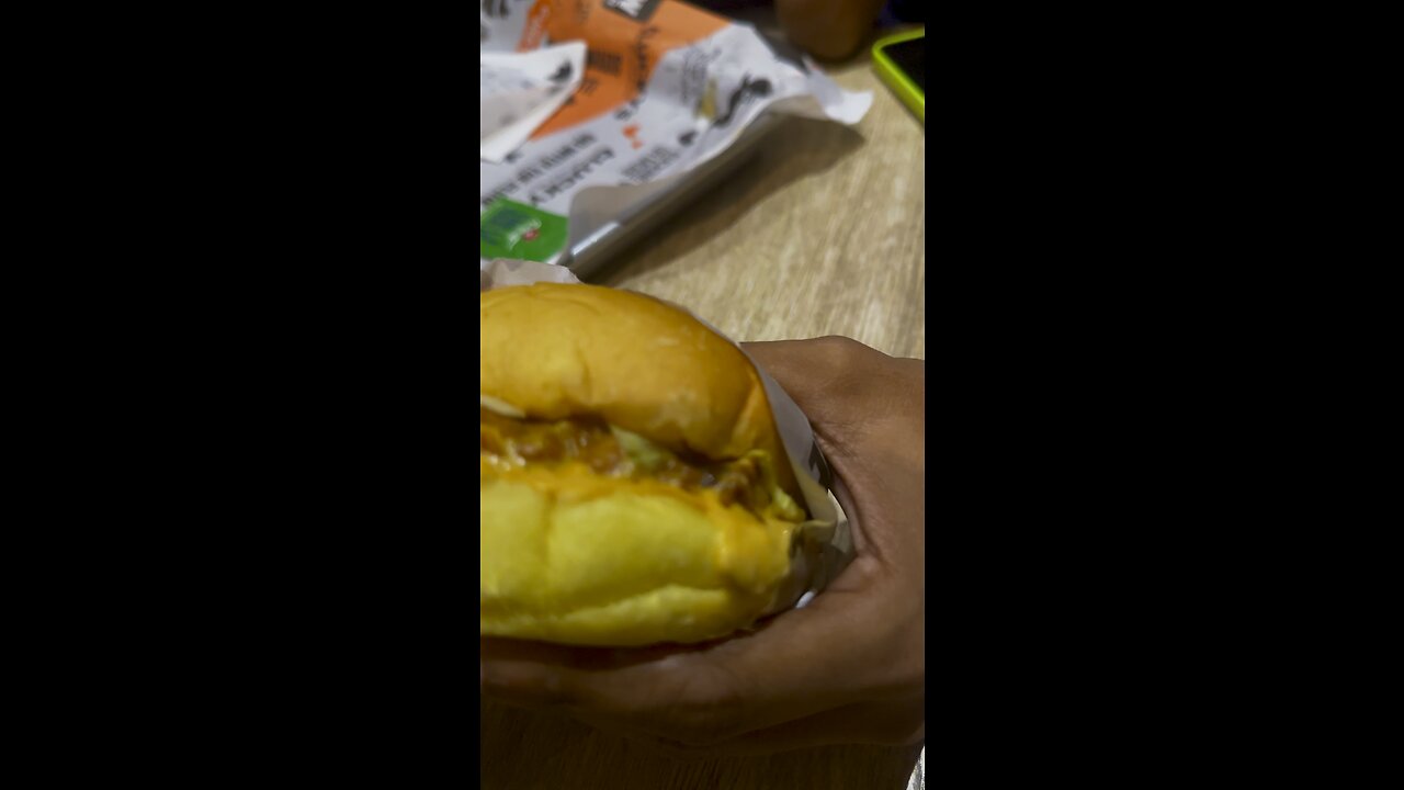 Jalapeños cheddar burger and angry chicken