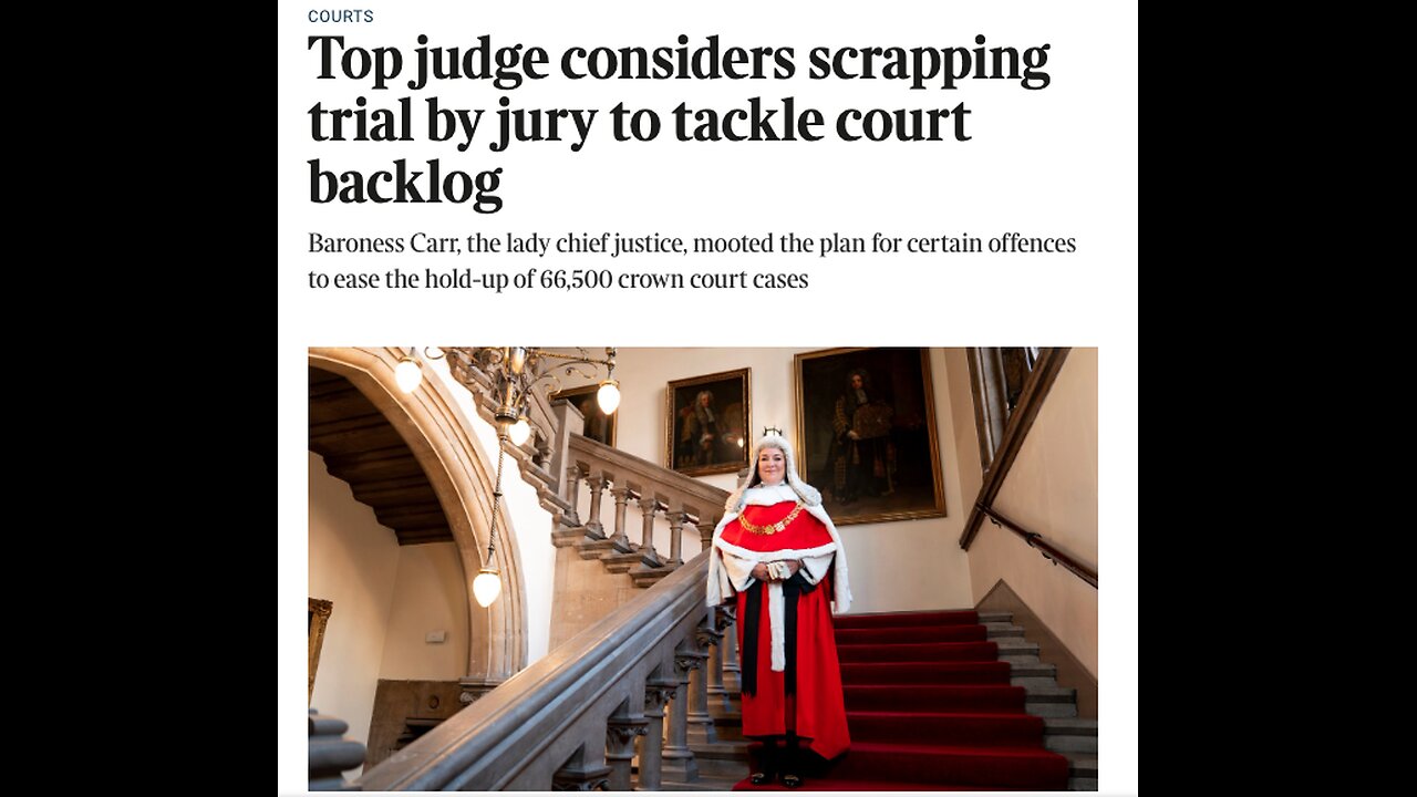 First it was Grand Juries, then right to remain silent, now its all Juries. British.