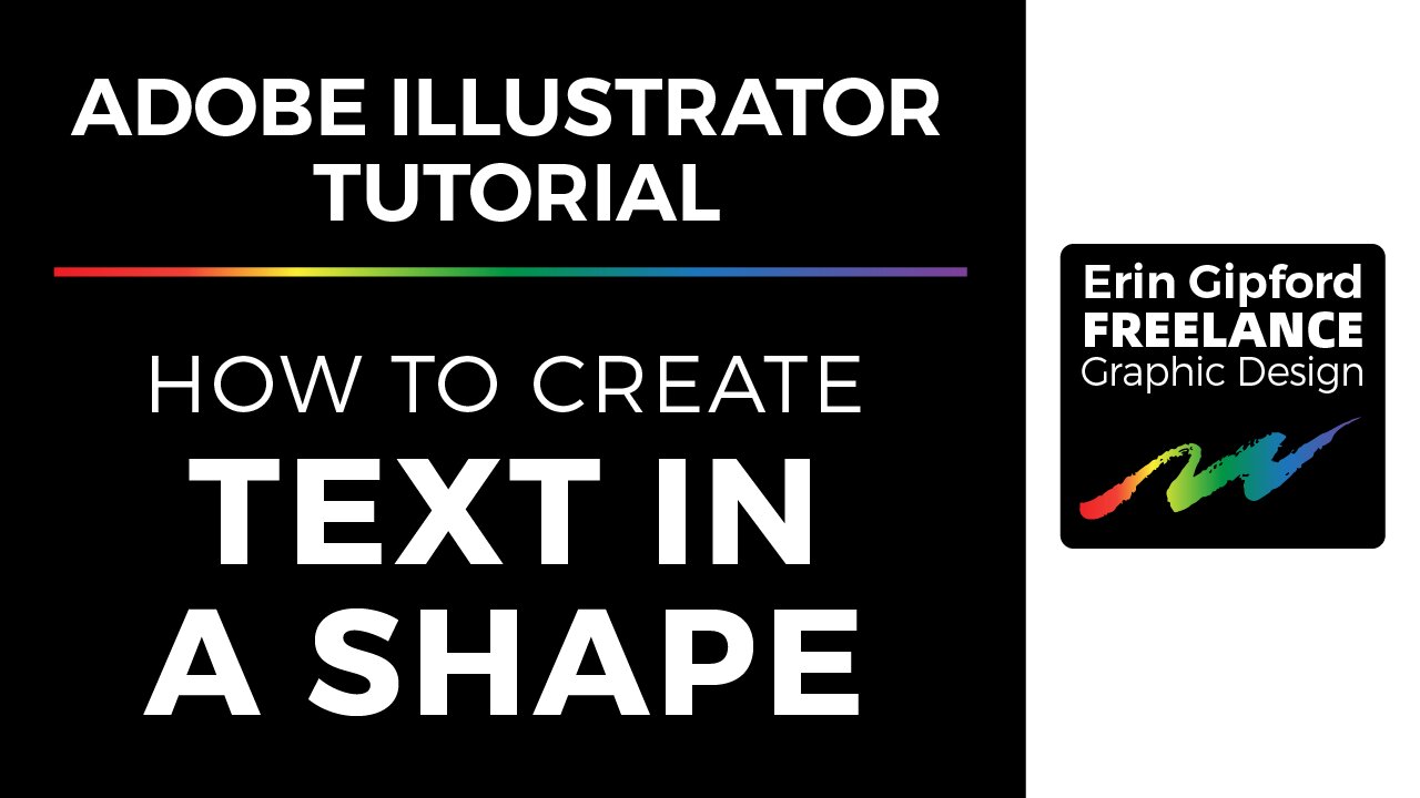 Text In A Shape | Adobe Illustrator Tutorial