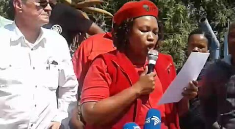 EFF march to Gupta mine in NWest (oHq)