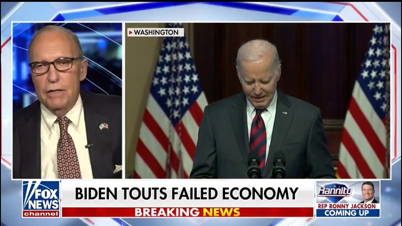 Larry Kudlow Exposes Biden Administration's Lies About The Economy