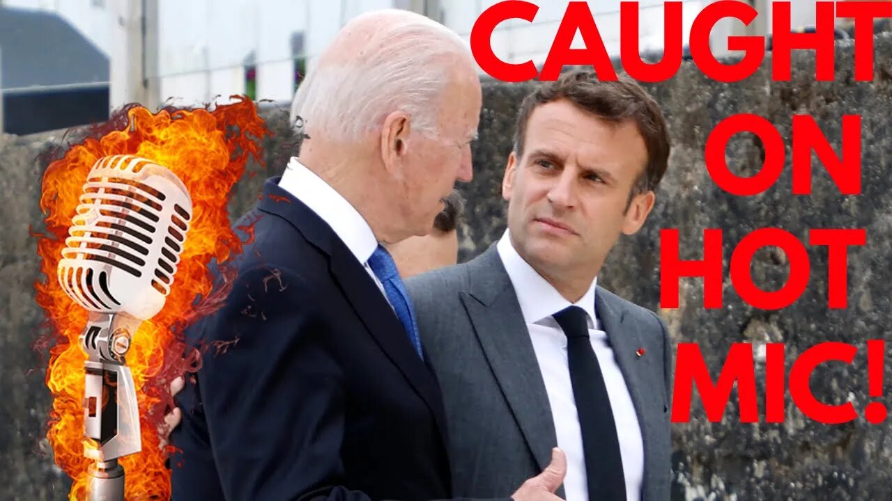 CAUGHT ON HOT MIC: Macron and Biden Secret Exchange on Oil Crisis! | Gets told to Shut Up!