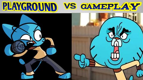 Friday night funkin vs playground vs gameplay (fnf react)