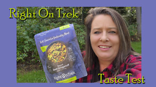 Right on Trek Broccoli & Beef Stroganoff ~ Backcountry Meal ~ Taste Test