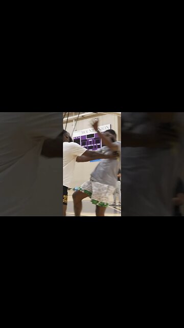 He Pushed Him HARD while hoopin...