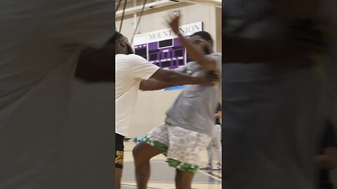 He Pushed Him HARD while hoopin...