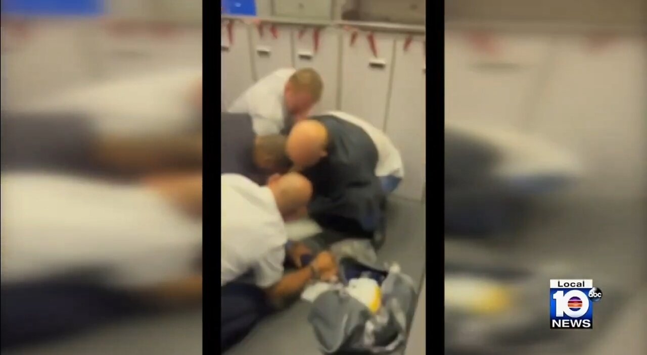 Airline Passenger Gets TAKEN DOWN, Duct Taped After Meltdown Before Fight