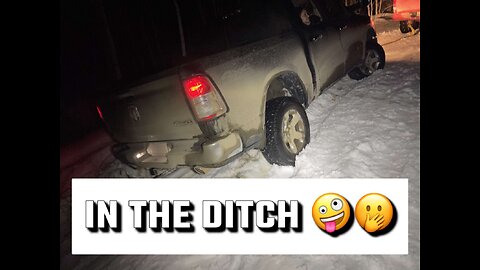 Kayden’s new truck in the ditch!!! GOLF COURSE PART 2