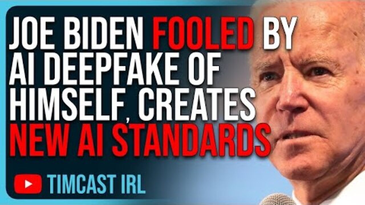 JOE BIDEN FOOLED BY AI DEEPFAKE OF HIMSELF, SIGNS EXECUTIVE ORDER TO CREATE AI STANDARDS