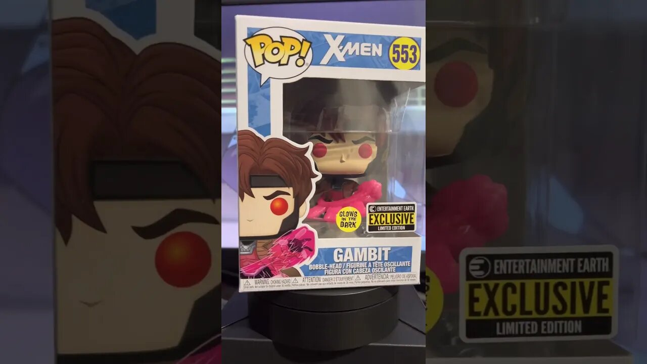 Gambit 553 (glow in the dark) #funkopop #funkocommunity #shorts #marvel #gambit #xmen #mcu #mcufan