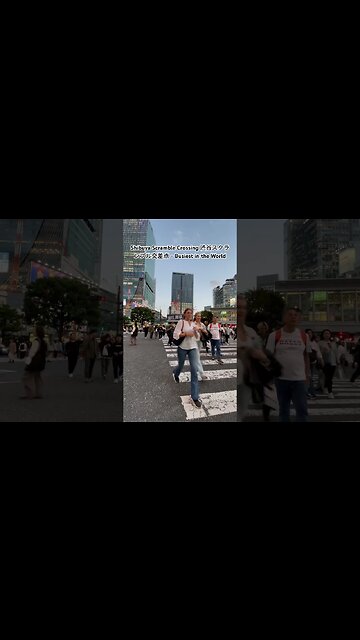 Shibuya Scramble Crossing 渋谷スクランブル交差点 - Busiest in the World #2