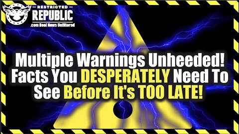 Multiple Warnings Unheeded! Facts You Desperately Need To See Before It’s Too Late!