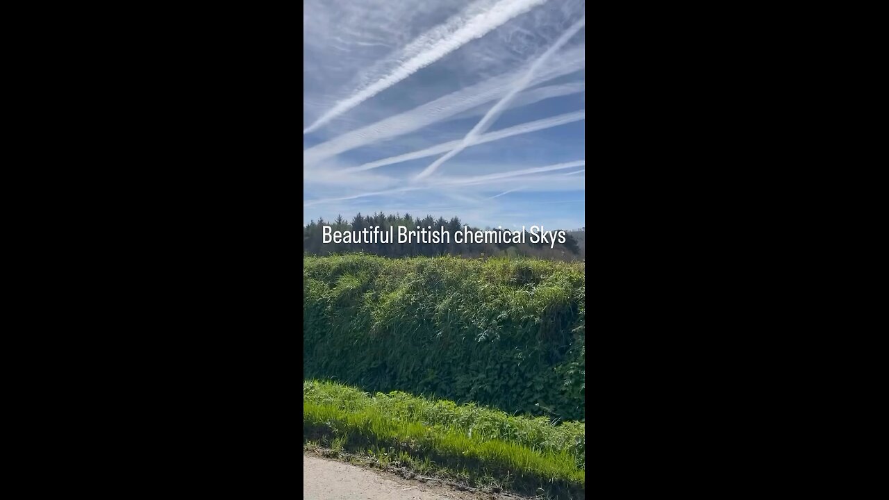 Nothing about this sky is normal 🌌 chemtrails everywhere you look 🤡 🌎