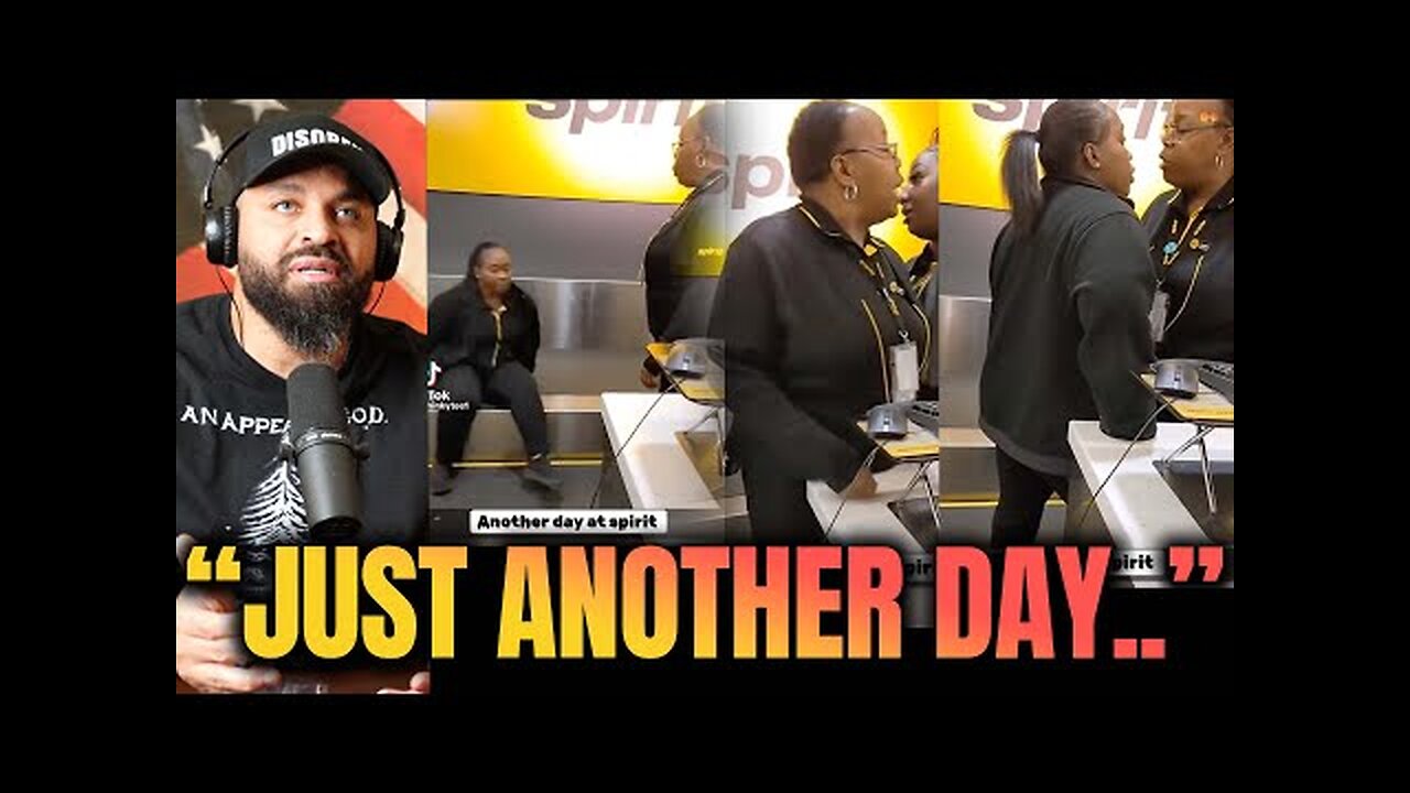 2 Black Spirit Airlines Employees Square Up to Fight at the Airport!