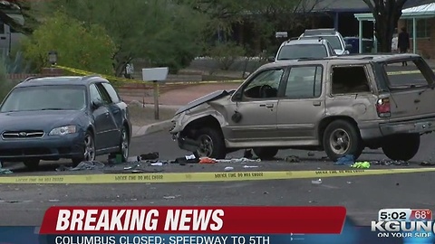 3 vehicle crash closes Columbus Boulevard