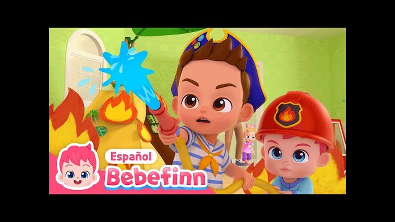 ¡Hay un incendio! | Camión de Bomberos🚒 | Canciones Infantiles | Bebefinn en español