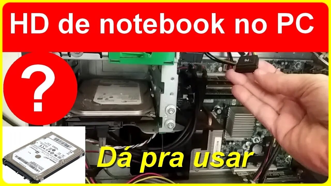 Dá para usar HD de Notebook no Computador? Será que é possível? Como instalar HD de Notebook no PC?