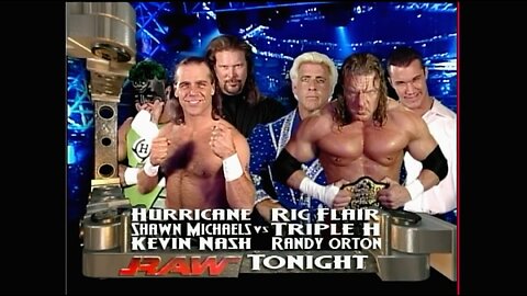 The Hurricane, Shawn Michaels, & Kevin Nash vs Evolution (Full Match)