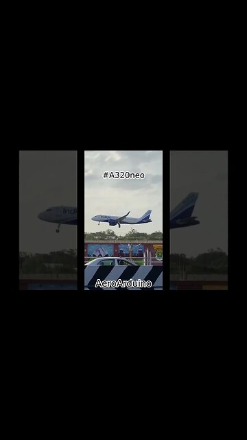 Watch Brand New IndiGo #A320neo Landing #Aviation #Fly #AeroArduino