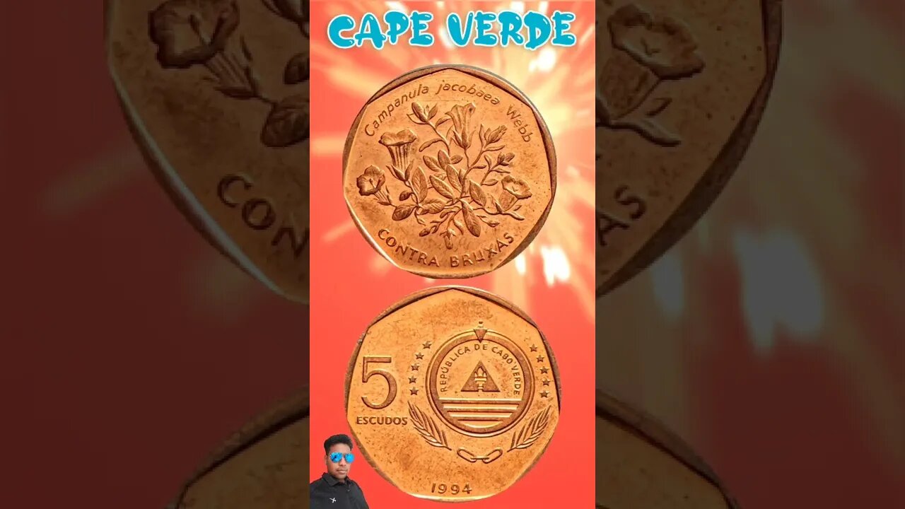 Cape Verde 5 Escudos 1994.#shorts #education #coinnotesz