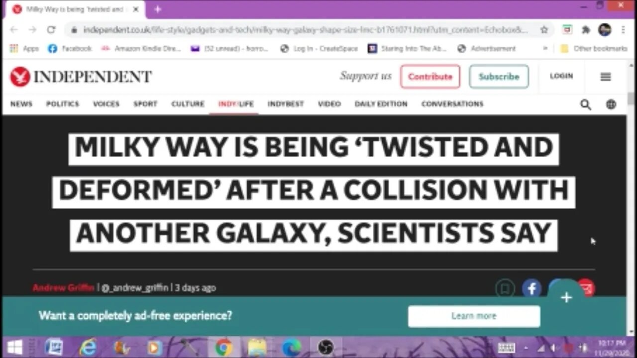 Milky Way Is Being Twisted And Deformed After A Collision With Another Galaxy Paranormal News
