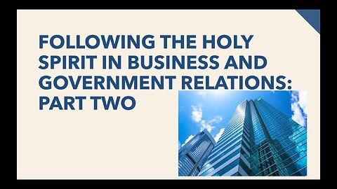 December 26 (Year 4) Holy Spirit in Business/Government Part 2 - Tiffany Root & Kirk VandeGuchte