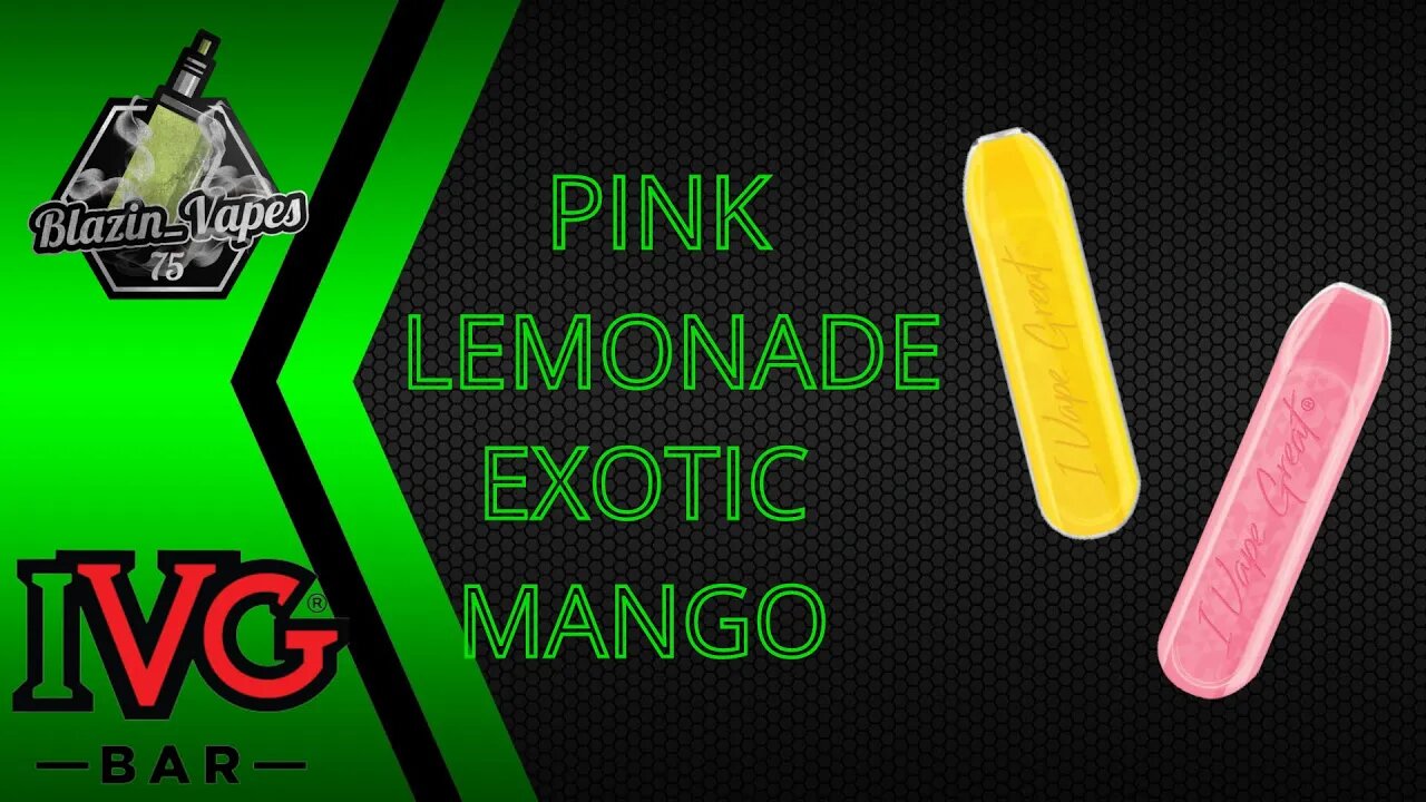 IVG BAR - PINK LEMONADE/EXOTIC MANGO