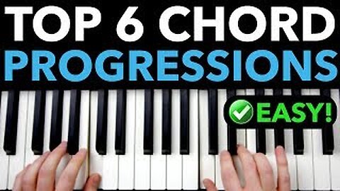 6 BEST Chord Progressions for Piano Beginners EASY