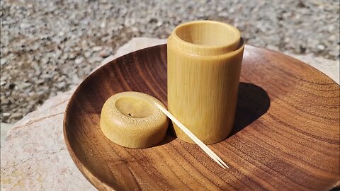 Bamboo Brilliance Crafting an Elegant Toothpick Holder - DIY Delight for Your Dining Experience