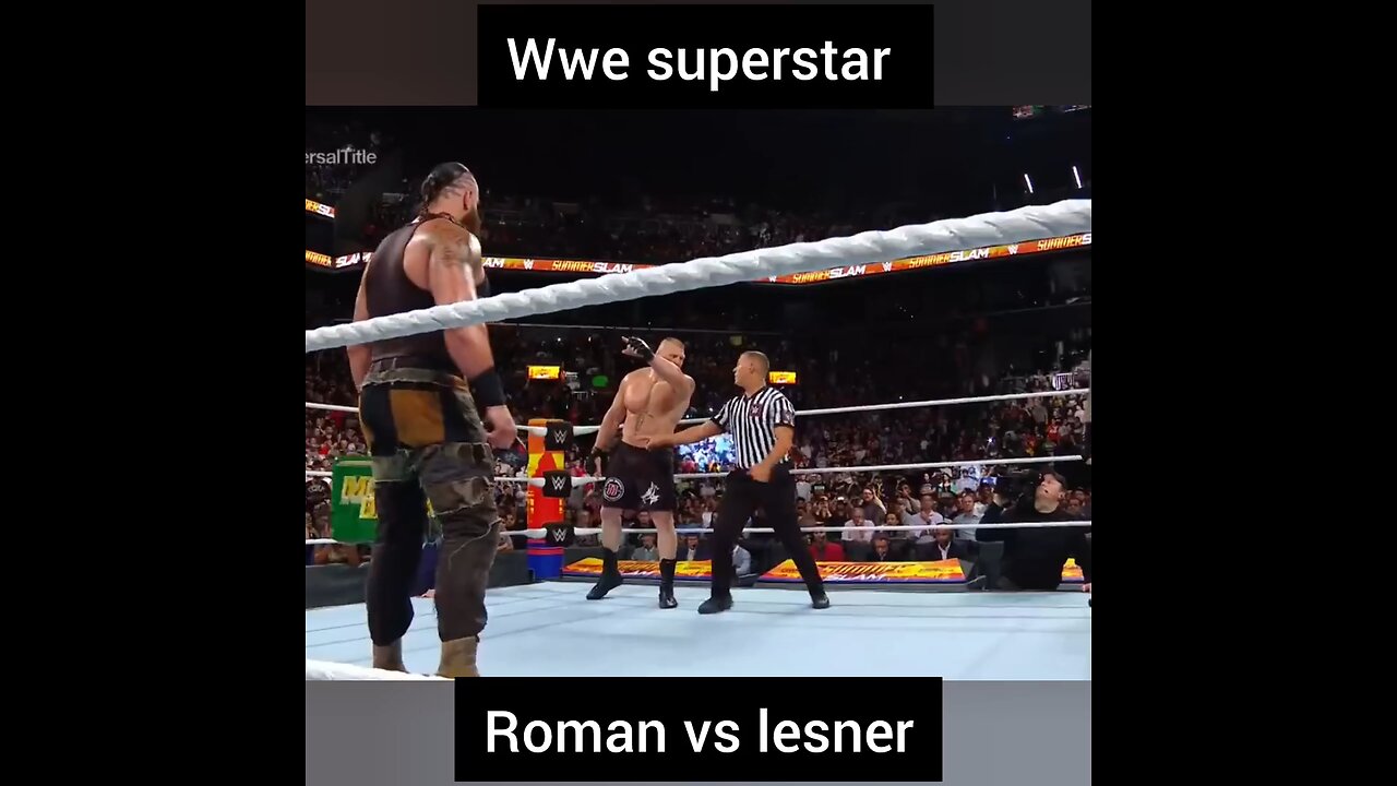 wwe roman vs lesner match