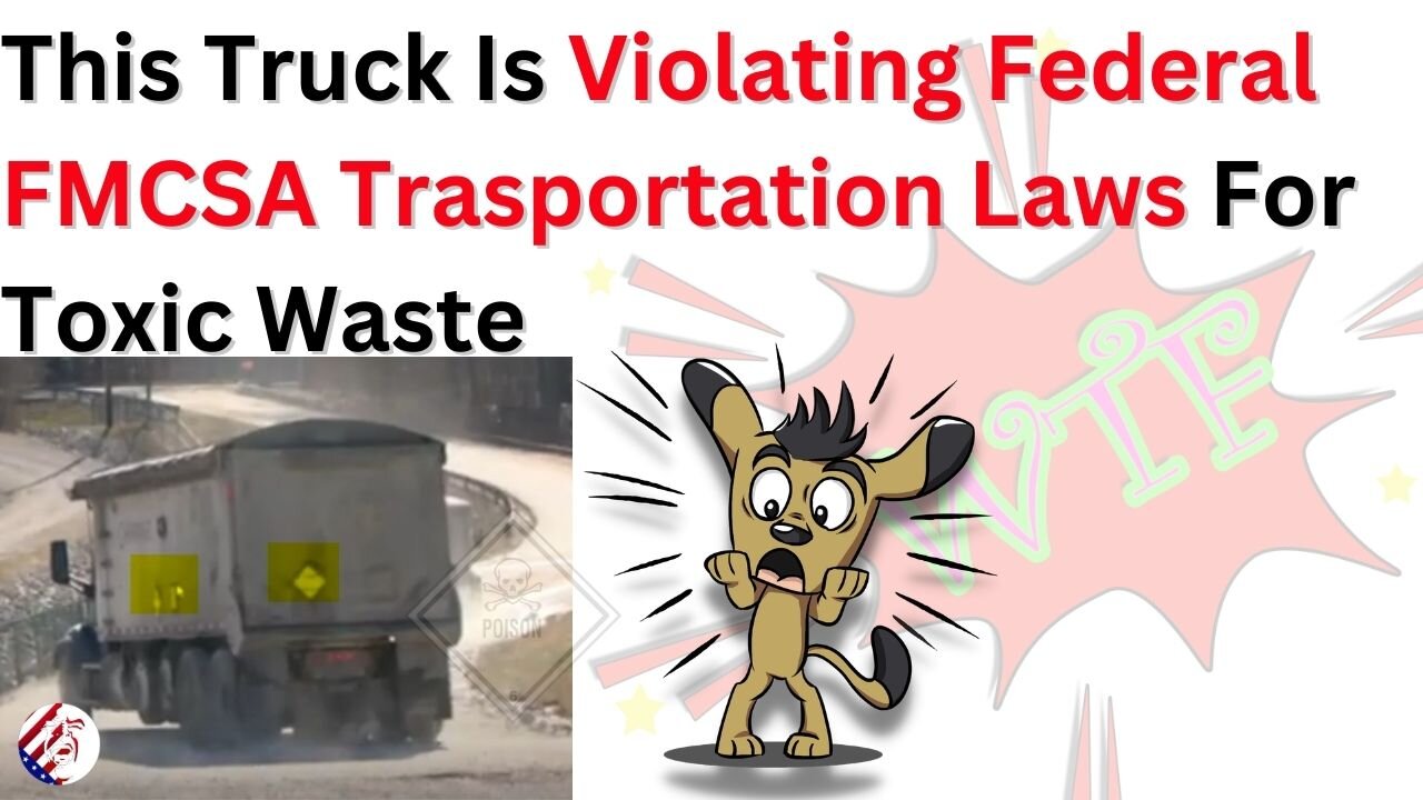 Toxic Ohio Dirt violating FMCSA transportation laws transporting dioxins without any placards.