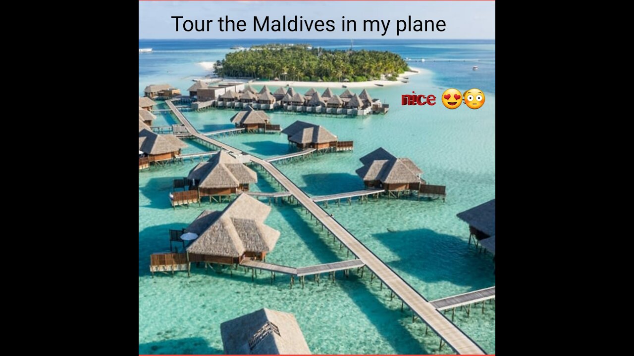 See the Maldives from above